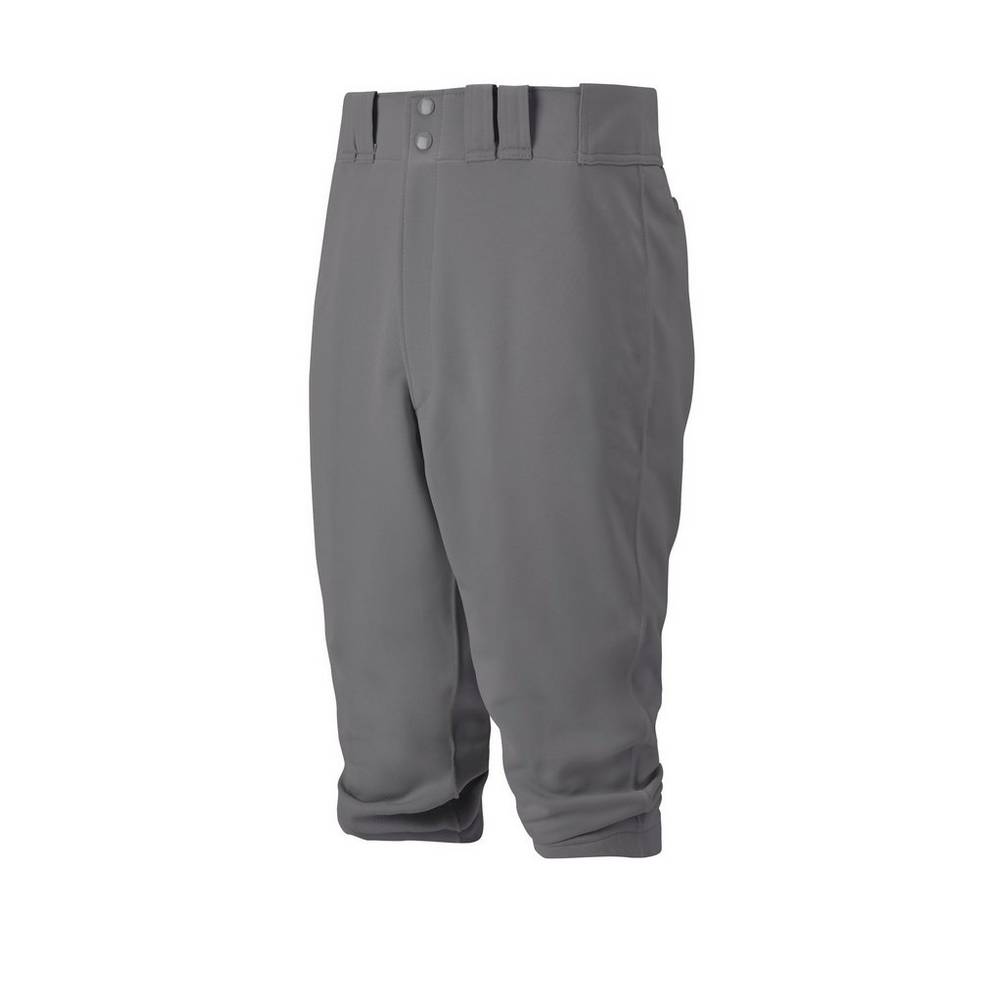 Pantaloni Mizuno Baseball Premier Short Uomo - Grigie Scuro - 29176-QBJP